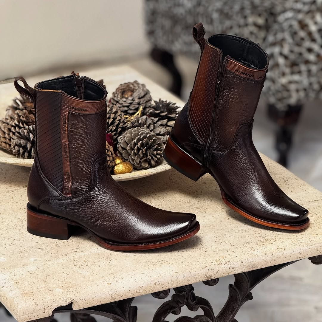 Honey-Toned Elegance Cowboy Boots