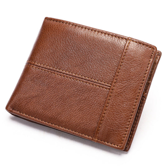 Men's Anti-Theft Leather Multi-Card Wallet