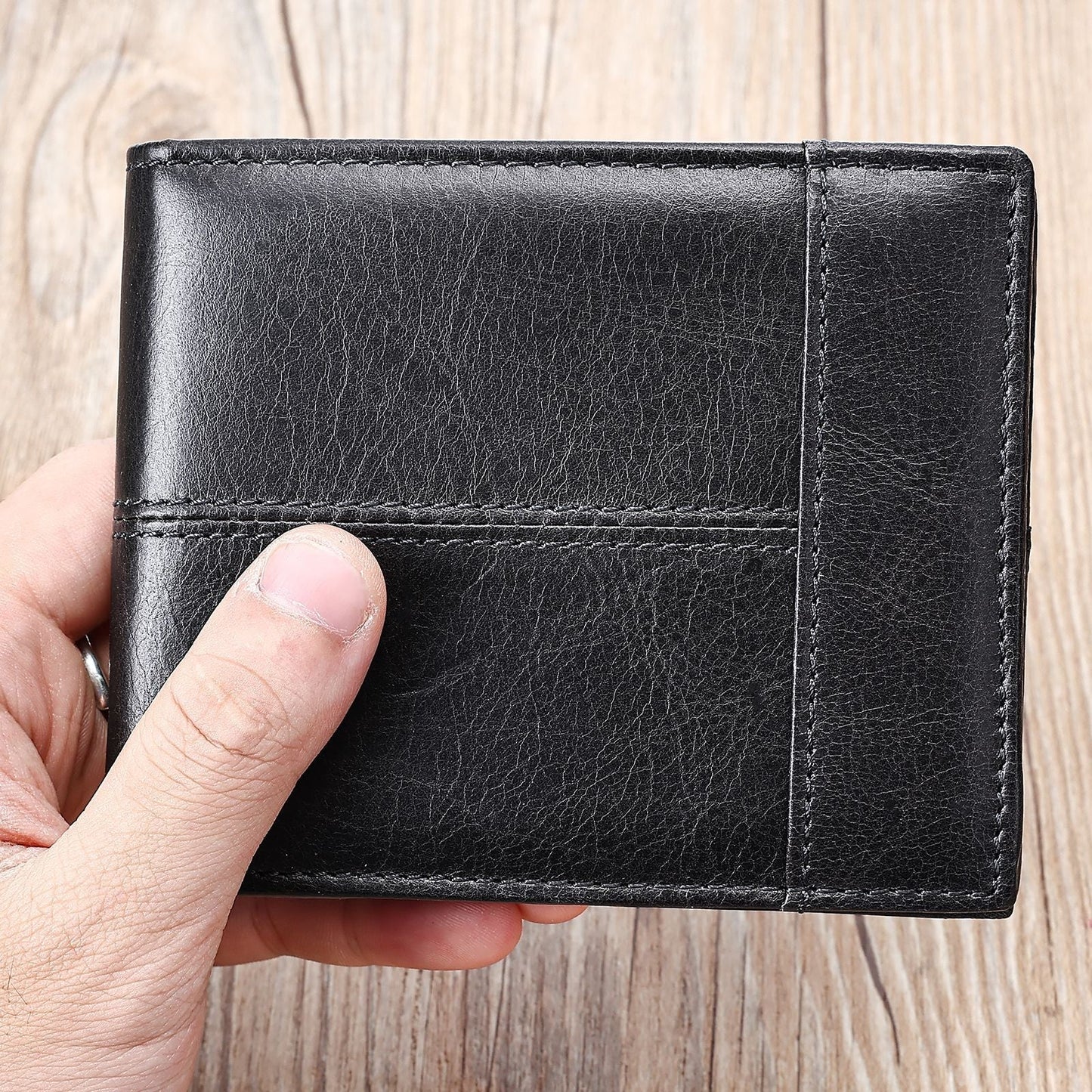 Men's Anti-Theft Leather Multi-Card Wallet
