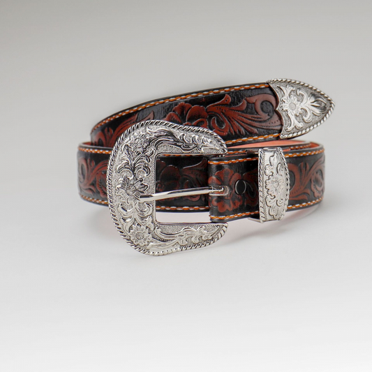 Retro Three-Dimensional Pattern Belt