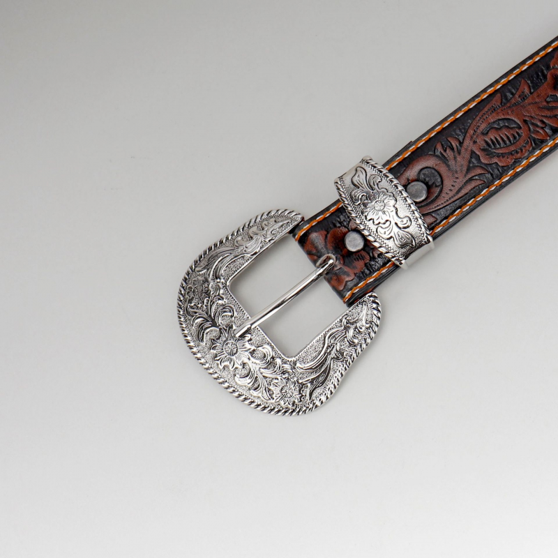 Retro Three-Dimensional Pattern Belt