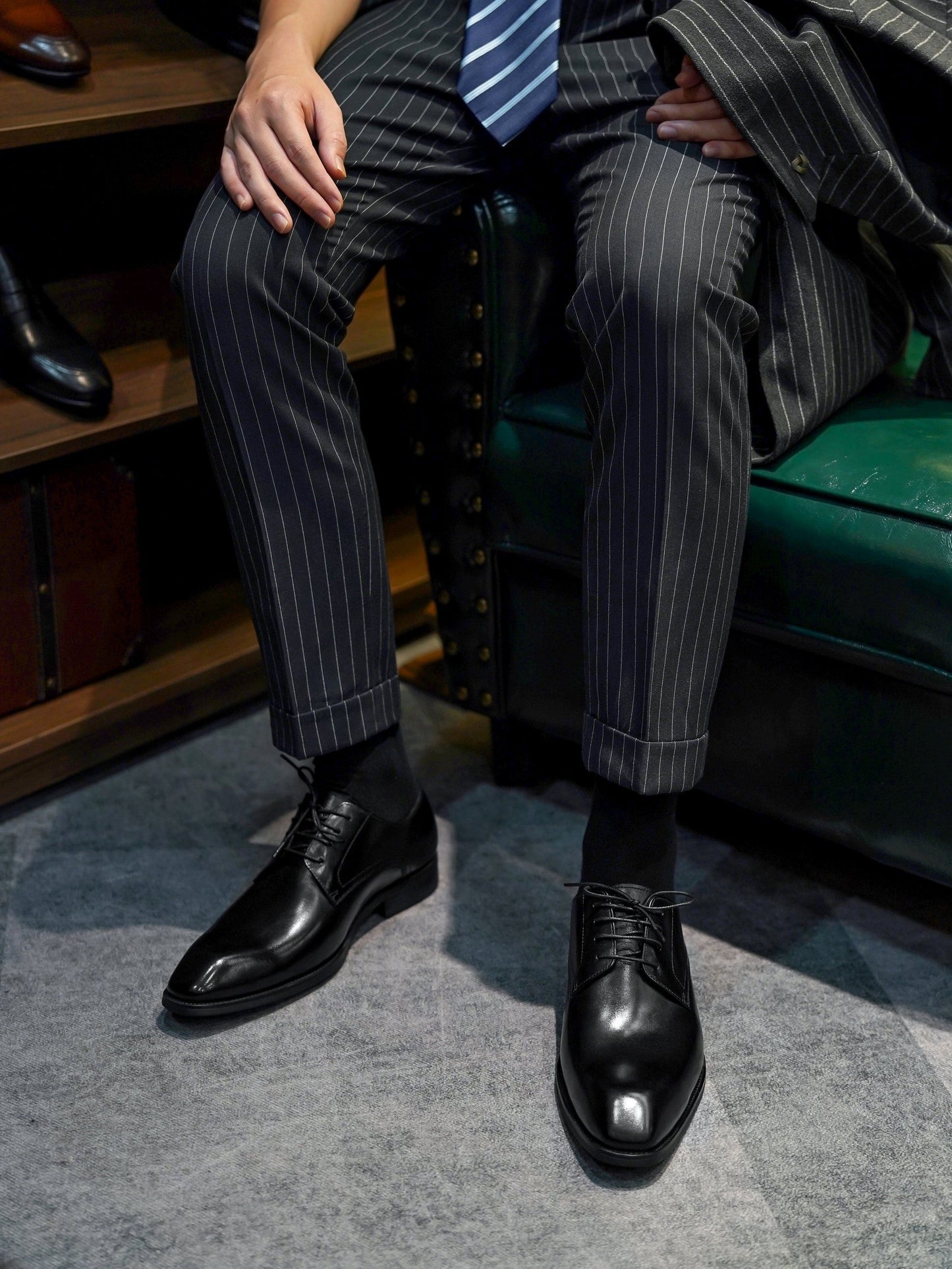 Men's Black Derby Shoes