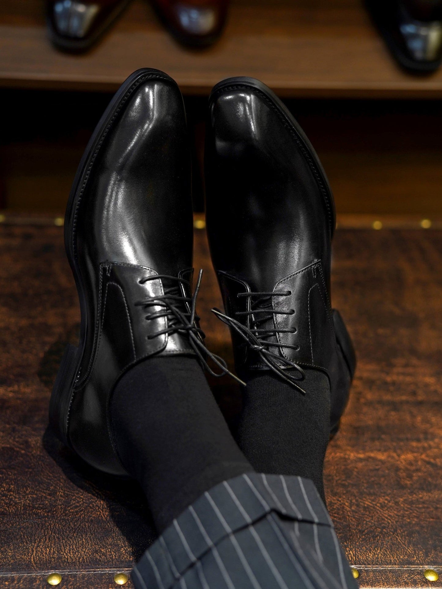 Men's Black Derby Shoes
