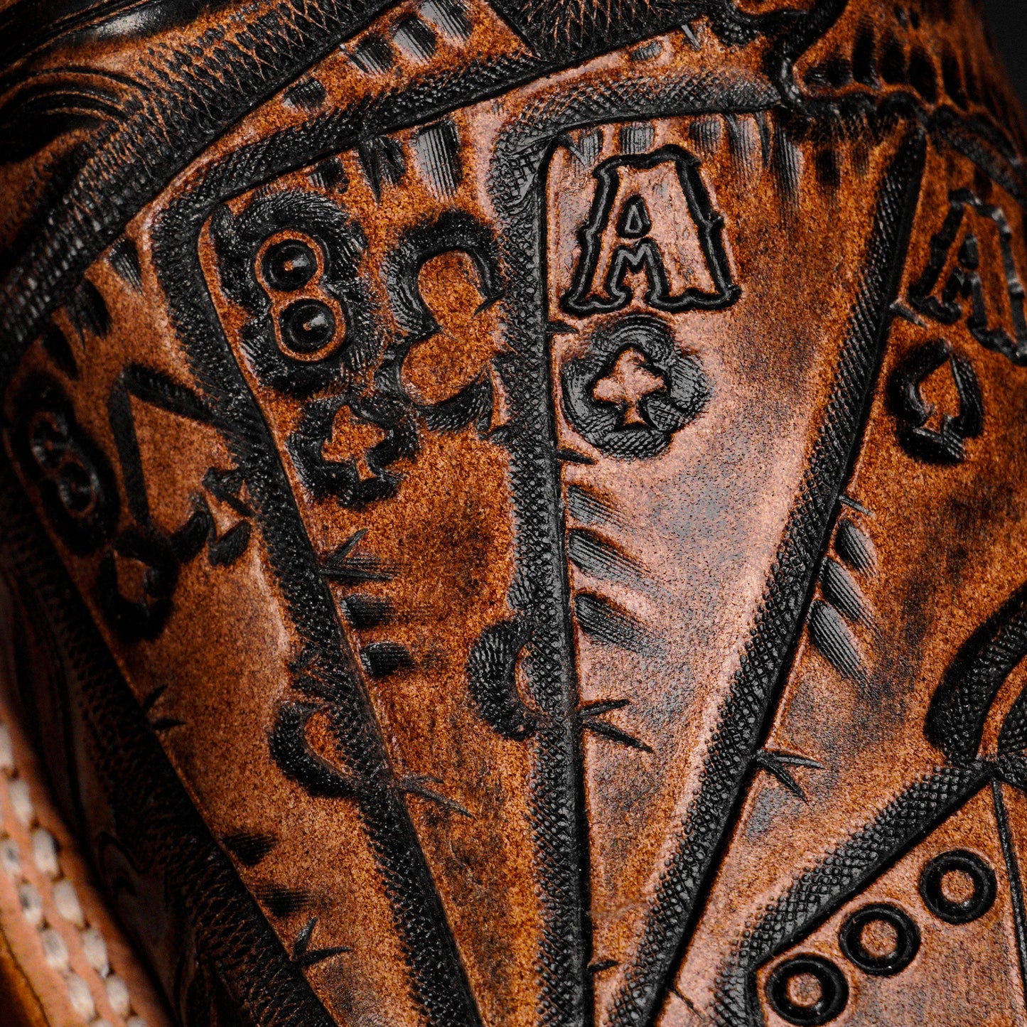 “The Dead Man’s Hand” Classic Cowboy Boots – Square Toe