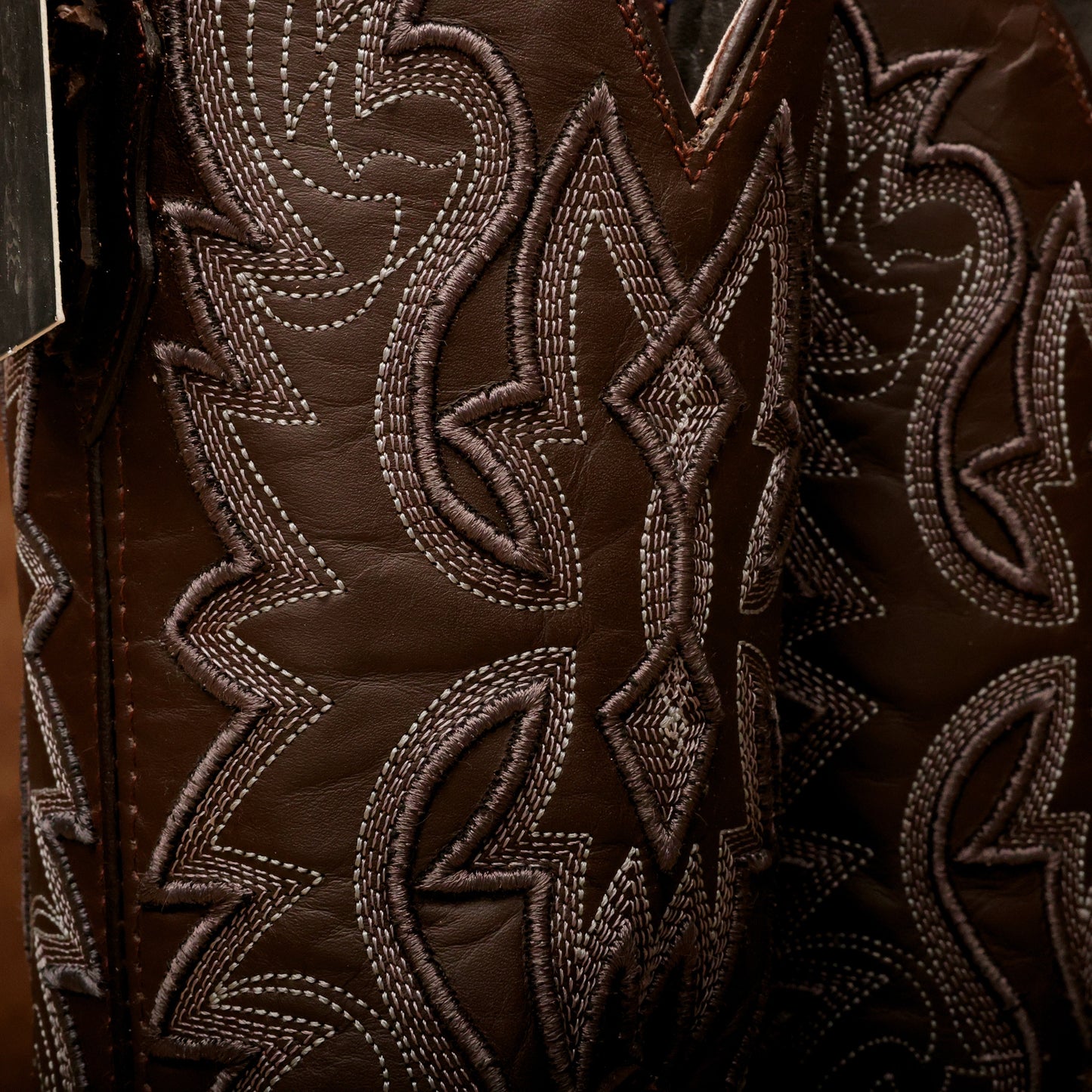 Matte Brown Jumbo Leather Boots - Square Toe
