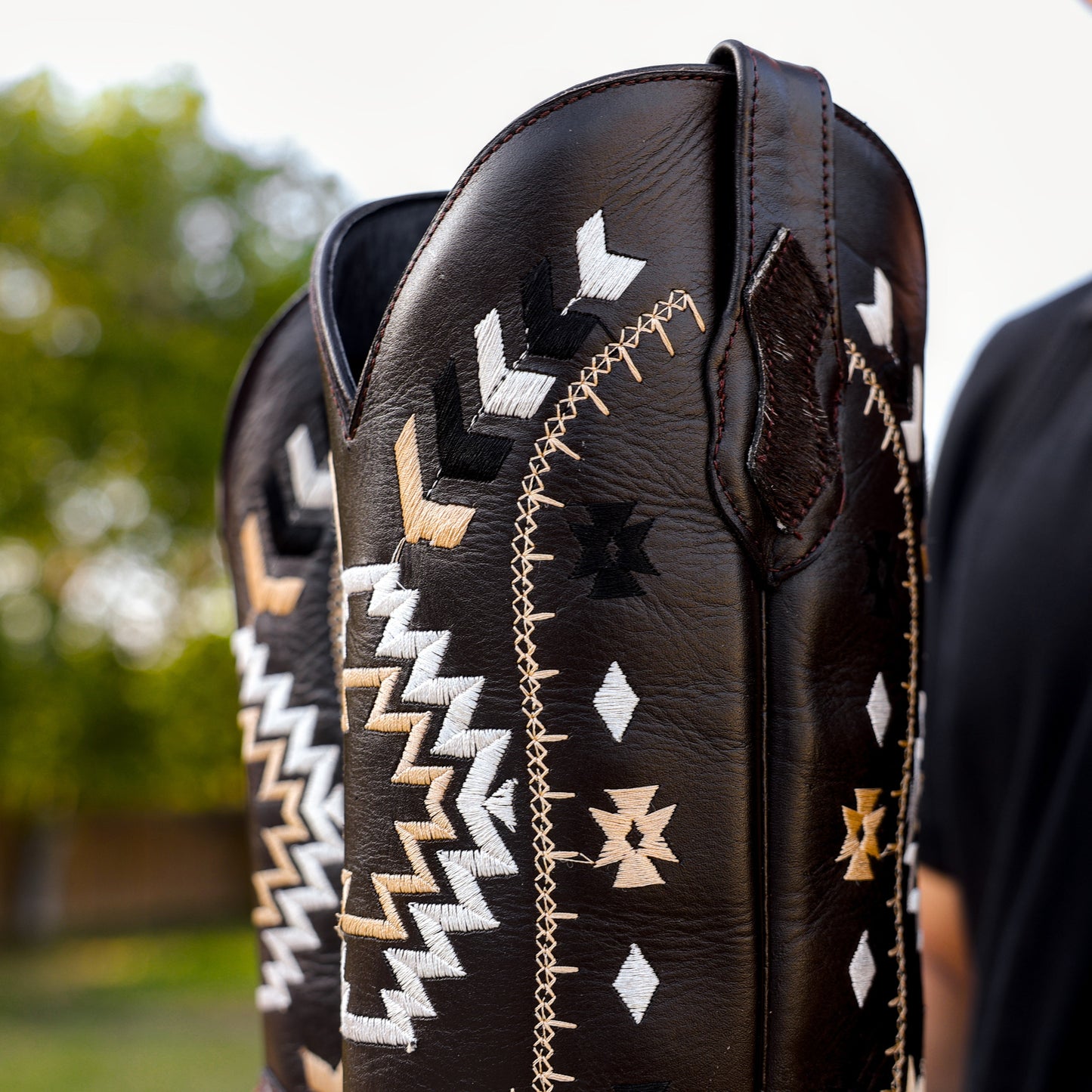 Brown Premium Cowhide Leather Boots - Square Toe
