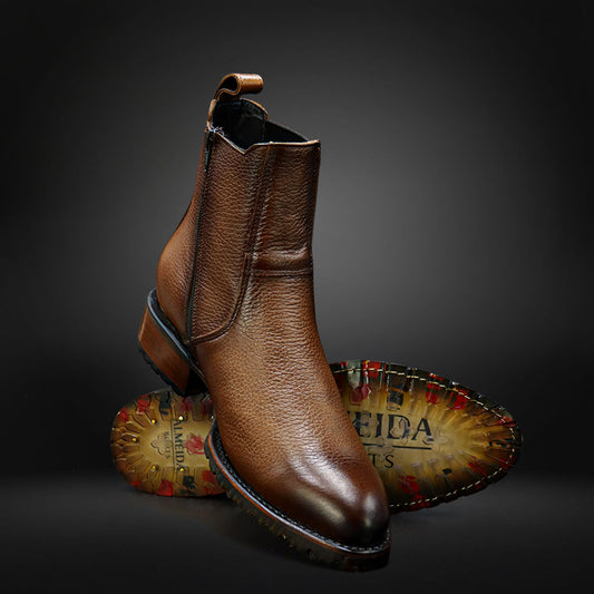 Deerskin Cowboy Boots