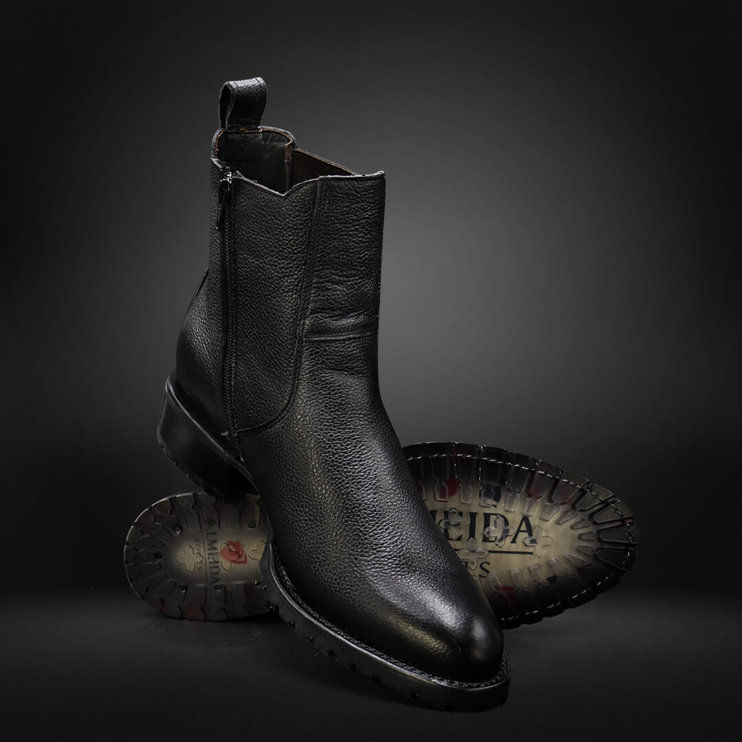 Deerskin Cowboy Boots