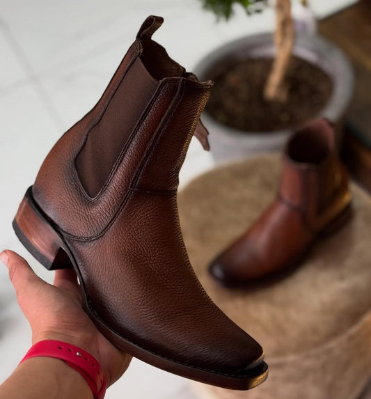 Casual Trendy Leather Cowboy Boots