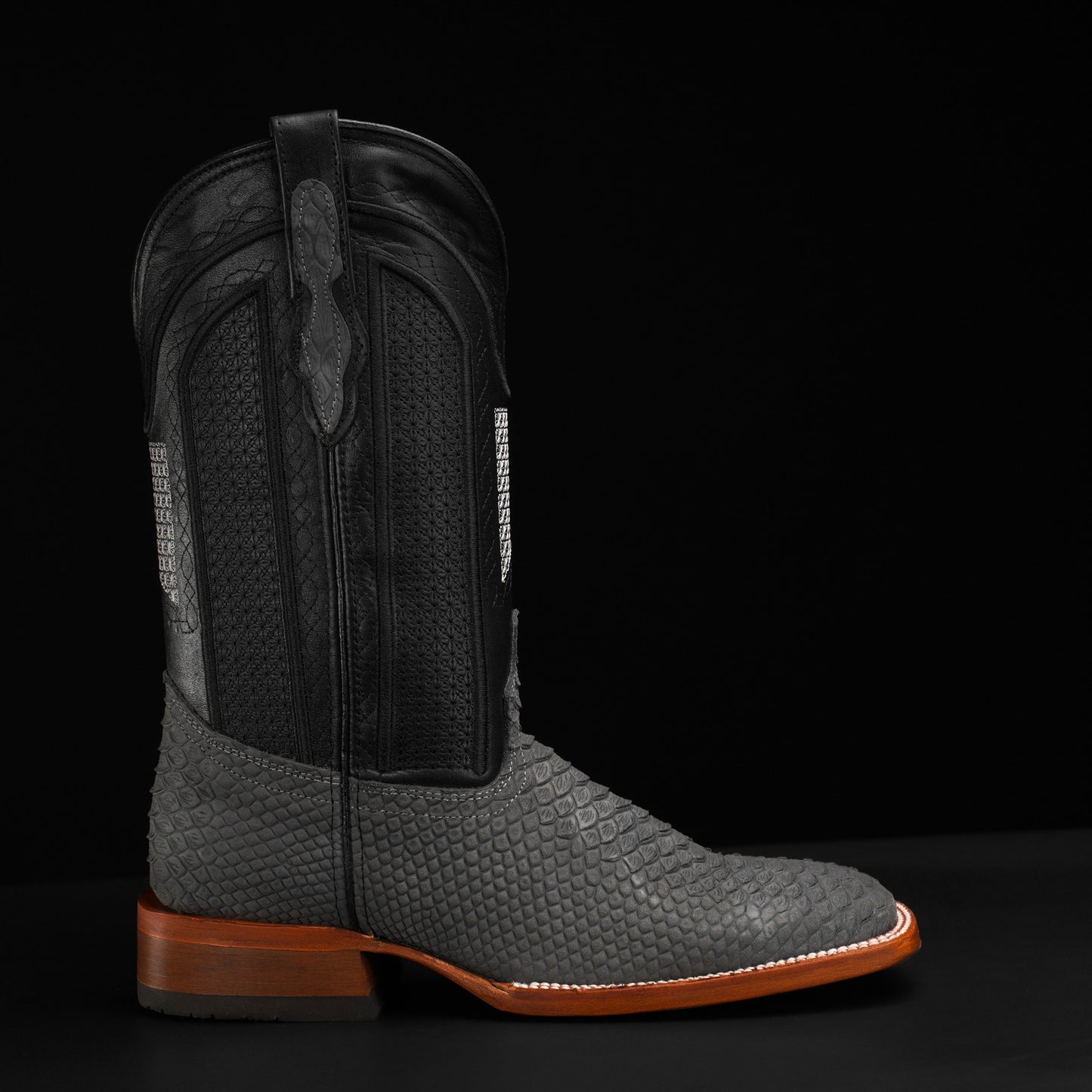 Matte Python Boots – Square Toe