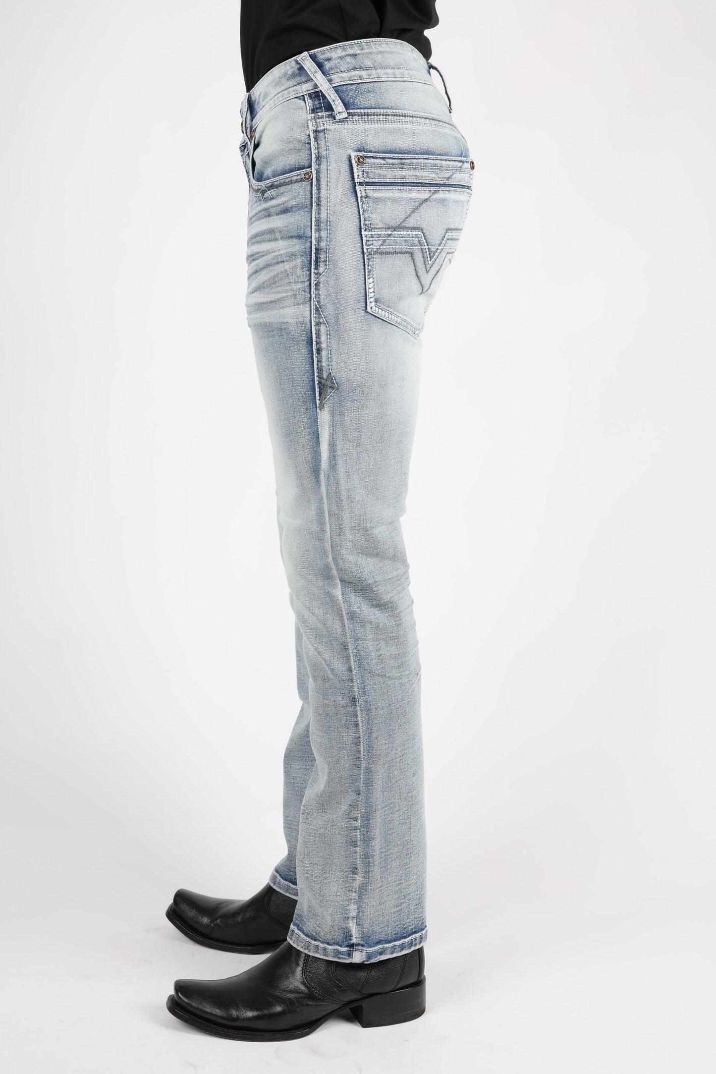 Men's Light Blue Boot Cut Jeans