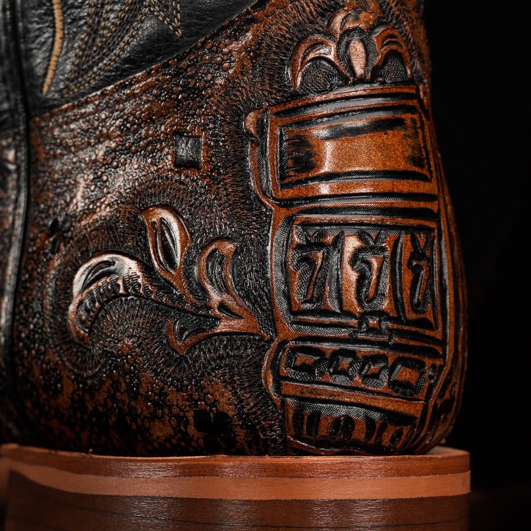 Classic Cowhide Cowboy Boots