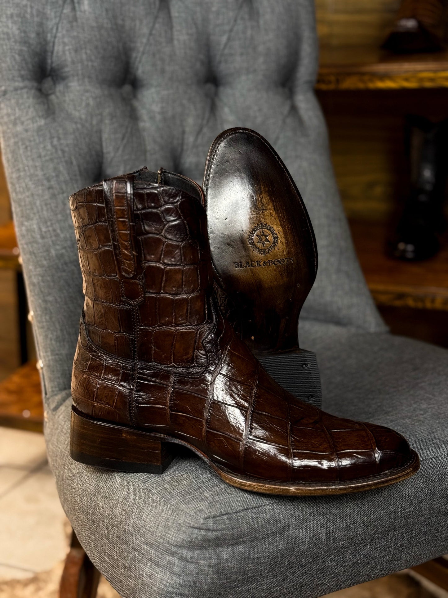 Exclusive Classic Crocodile Boots