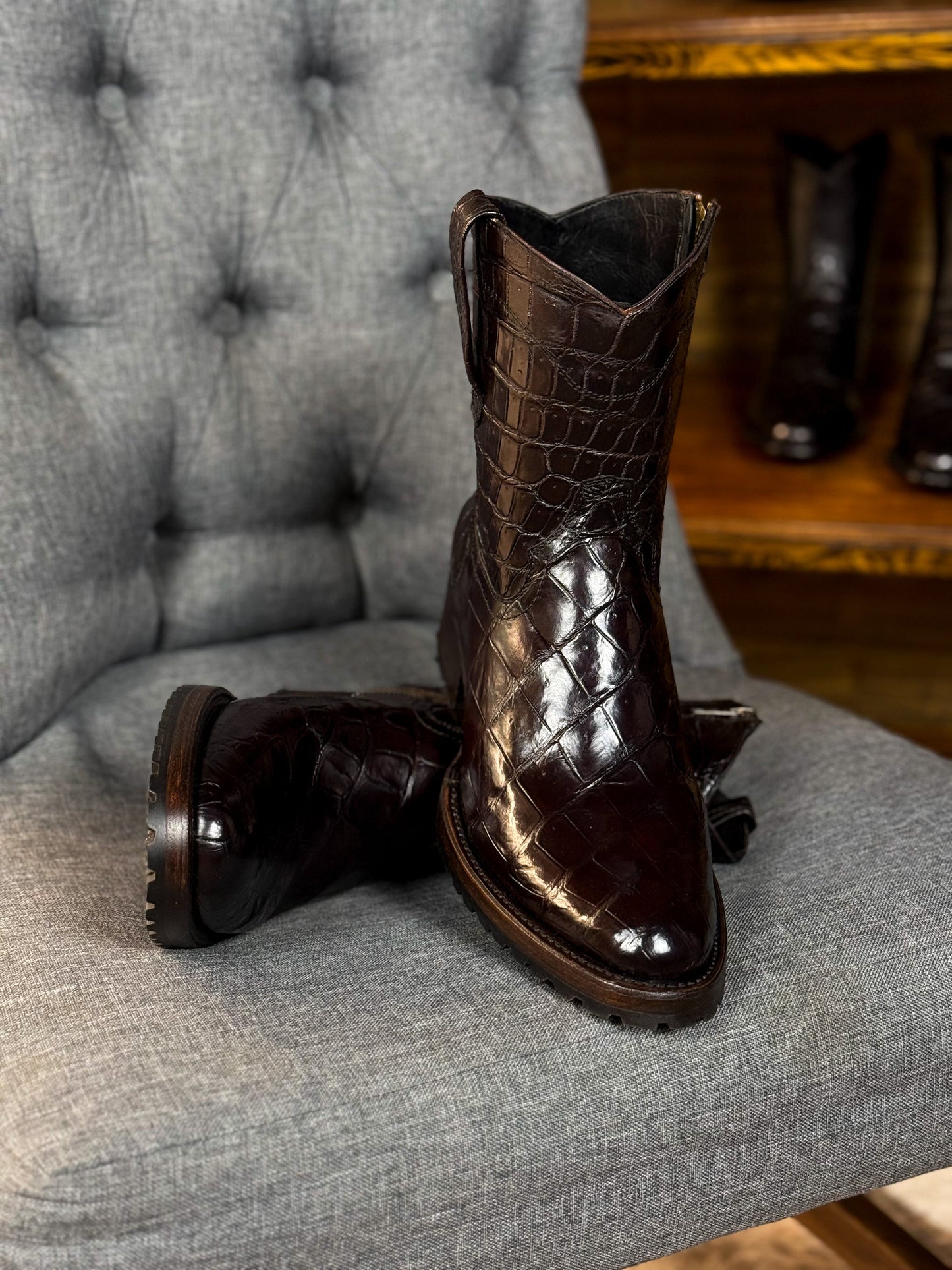 Exclusive Classic Crocodile Boots
