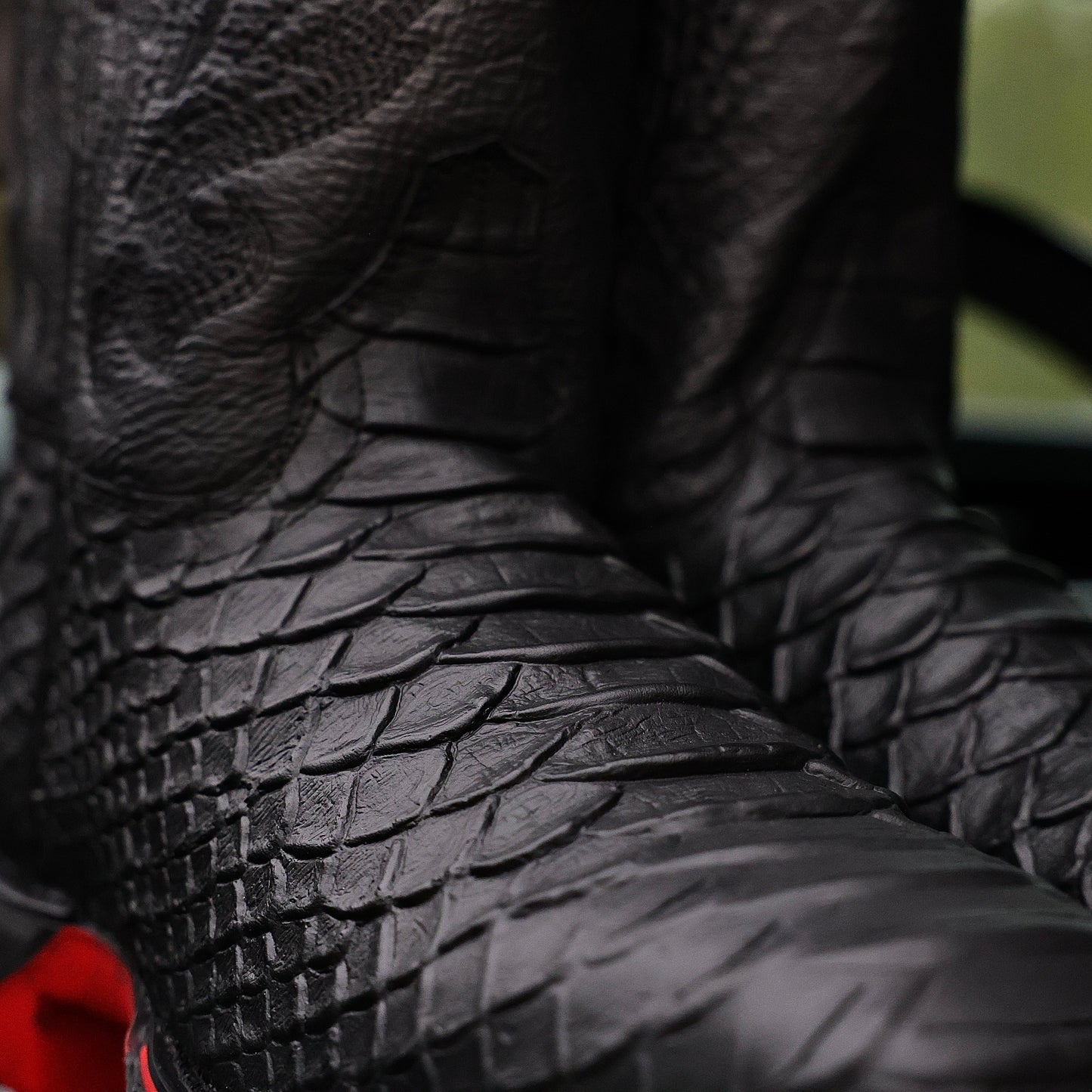 NEW Matte Black Anaconda Leather Boots - 3D Sole Composite Toe