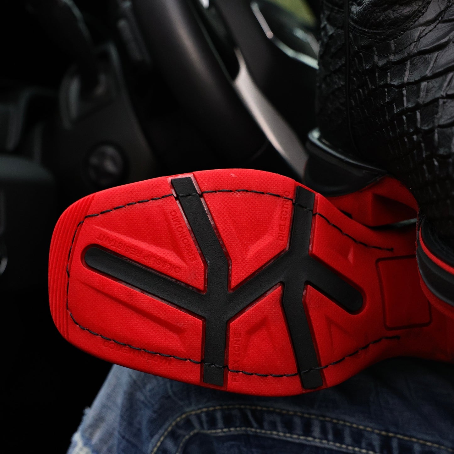 NEW Matte Black Anaconda Leather Boots - 3D Sole Composite Toe