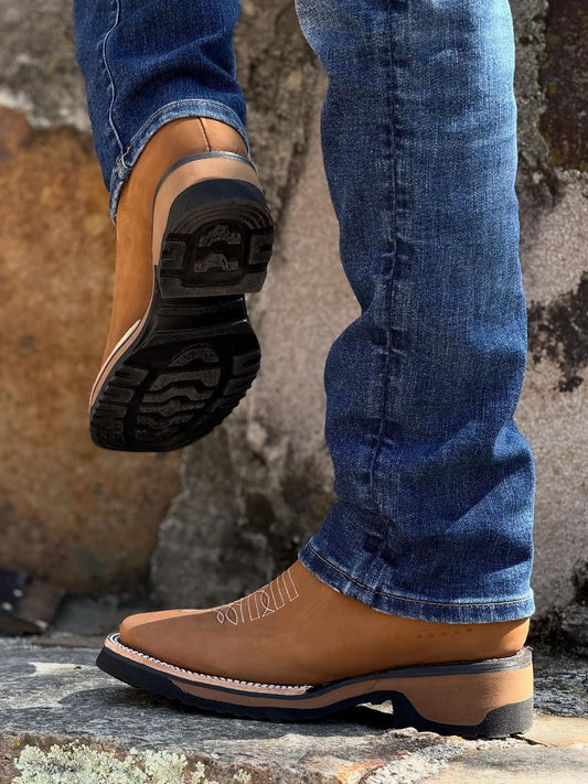 Sand Nobuck Leather Botin - 3D Sole Composite Toe