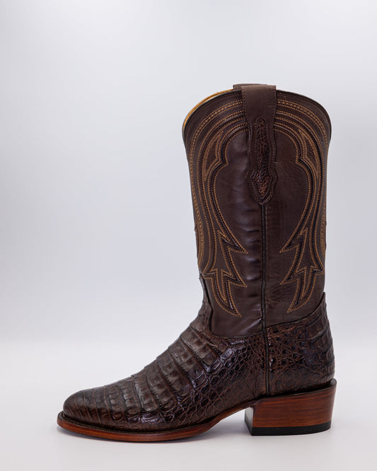 Jesse Espresso Caiman Boot