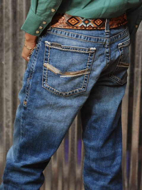 Attrendy Vintage Classic Straight Jeans – Dark Wash