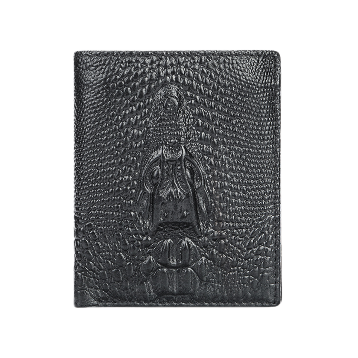 Crocodile Print Men's Leather Business Wallet