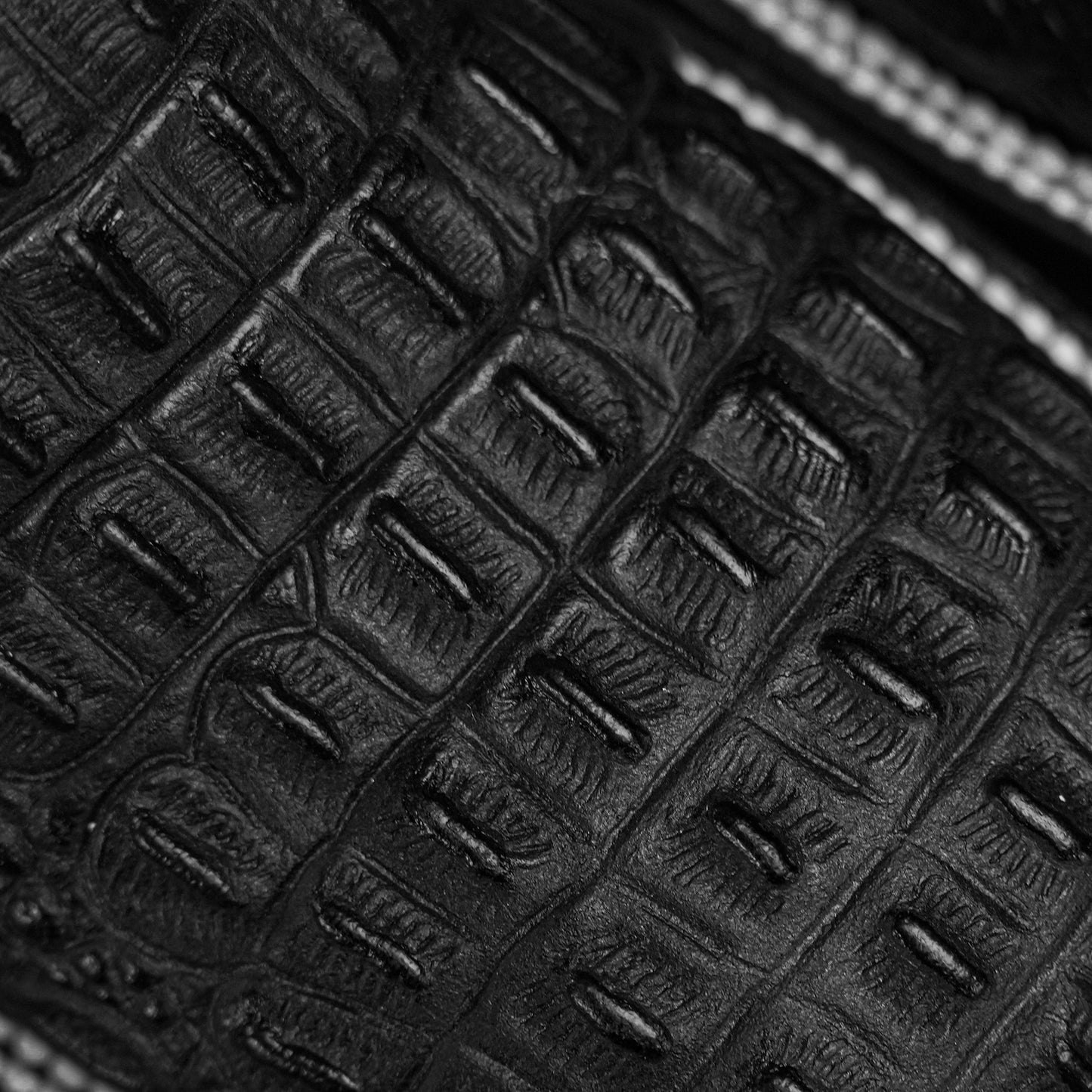 Black Caiman Horn Handmade Boots