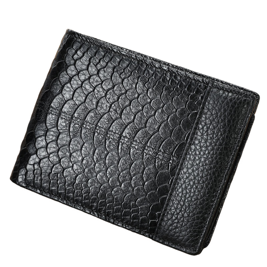 Men's Vintage Python Cowhide Coin Wallet