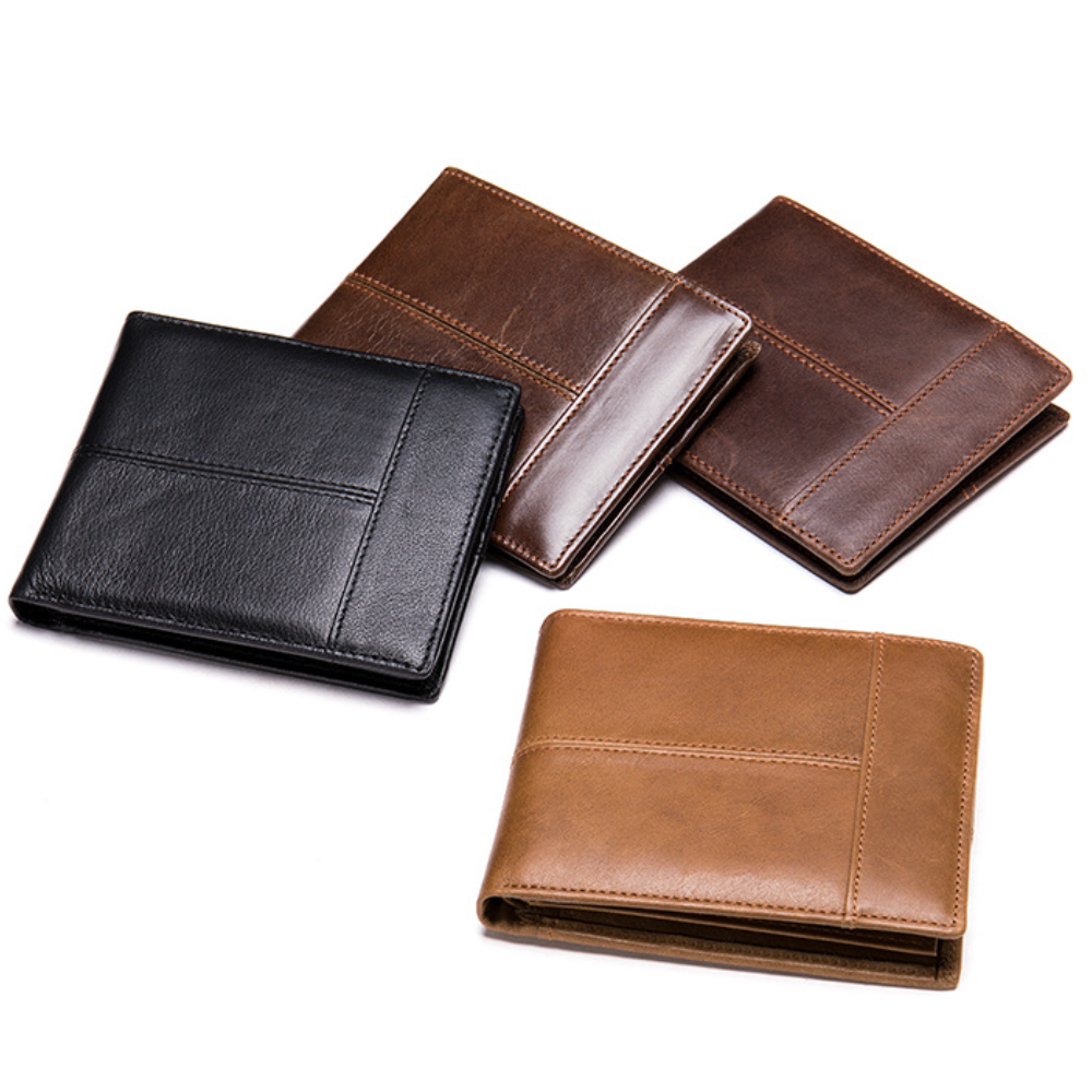 Men's Anti-Theft Leather Multi-Card Wallet