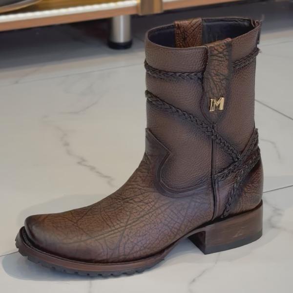 Western Rebel Boots-Brown(A small amount of fluorescent surface)