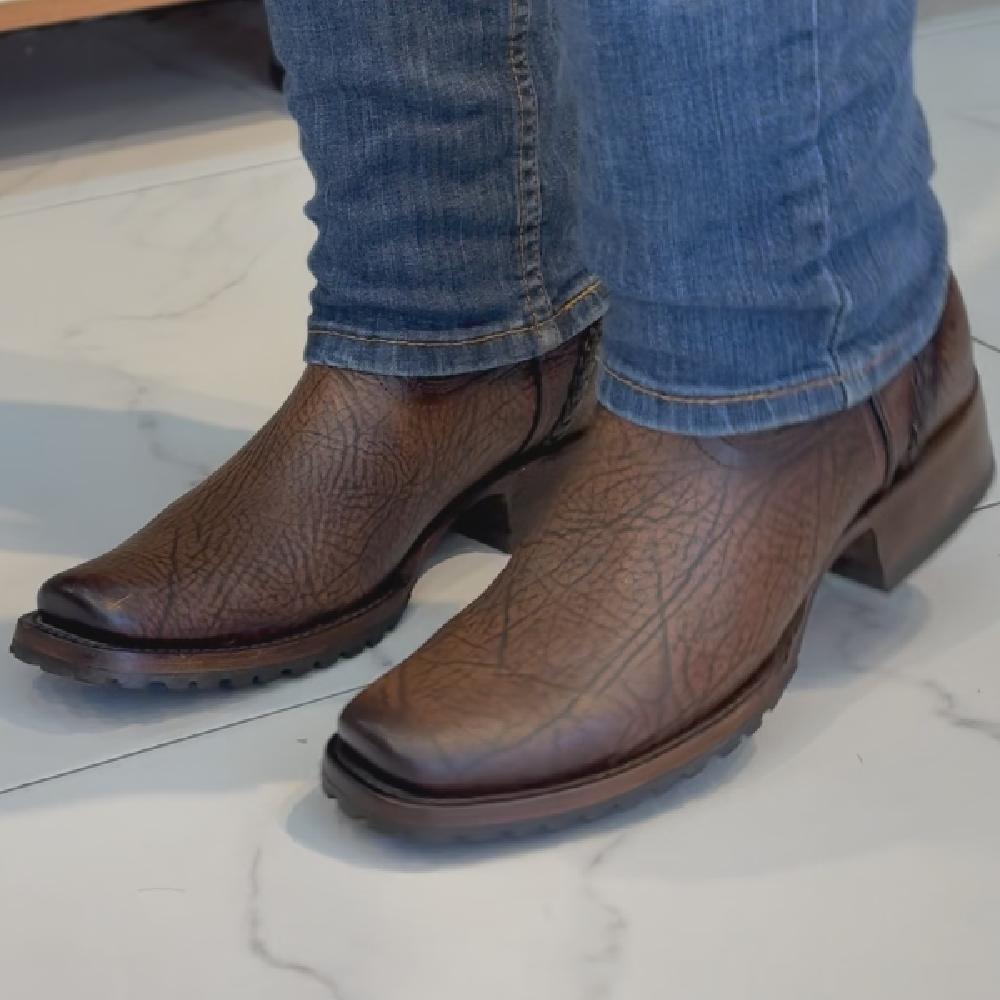 Western Rebel Boots-Brown(A small amount of fluorescent surface)