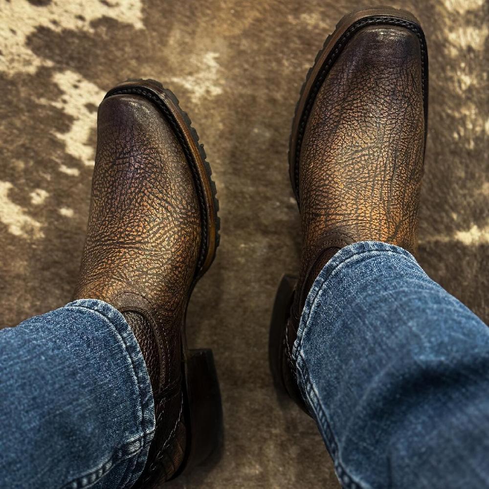 Western Rebel Boots-Brown(A small amount of fluorescent surface)