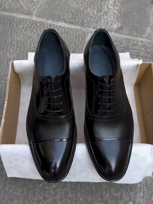 Men's Classic Black Leather Shoes
