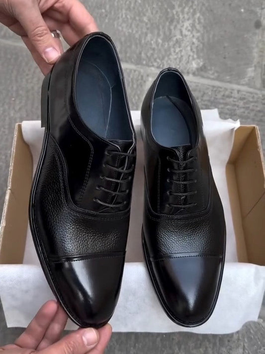 Men's Classic Black Leather Shoes