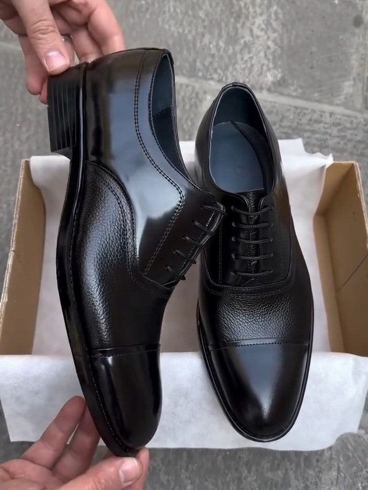 Men's Classic Black Leather Shoes