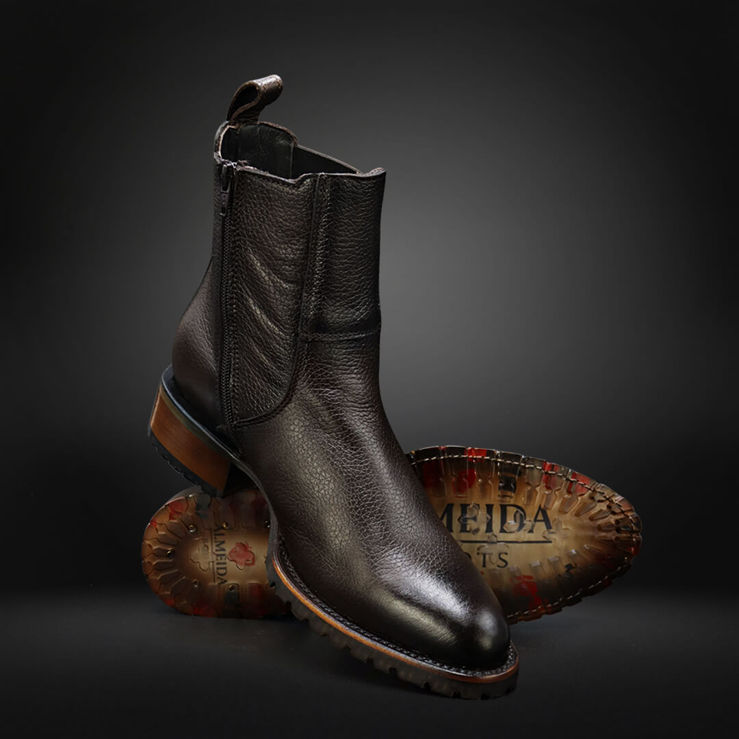 Deerskin Cowboy Boots