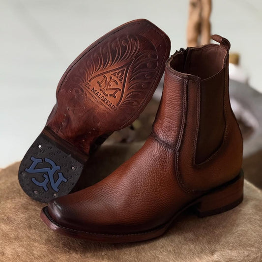 Casual Trendy Leather Cowboy Boots