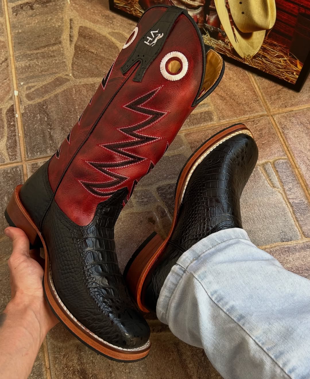 Men's Texan Country Embroidery Boot