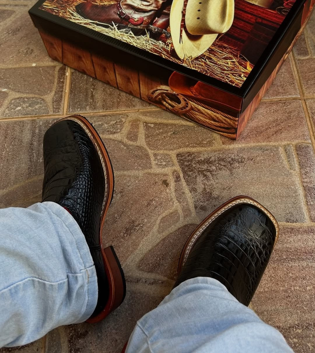 Men's Texan Country Embroidery Boot