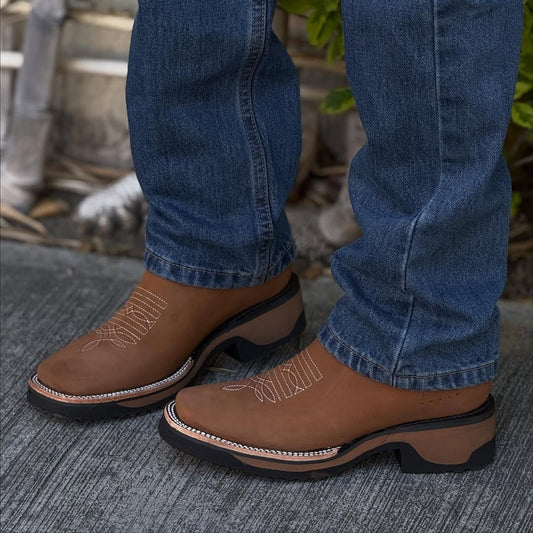 Sand Nobuck Leather Botin - 3D Sole Composite Toe