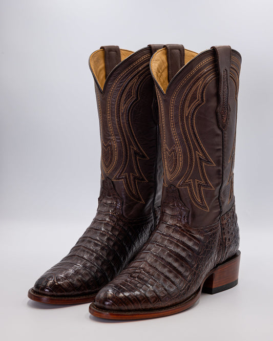 Jesse Espresso Caiman Boot