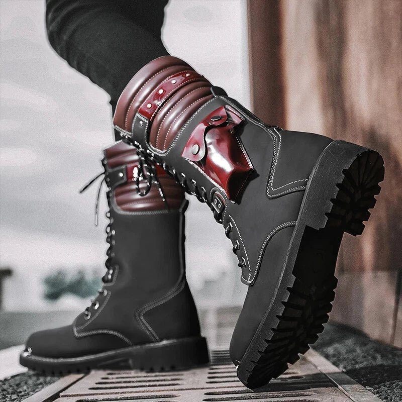 Fashion Trend High Top Riding Boots With Pockets
