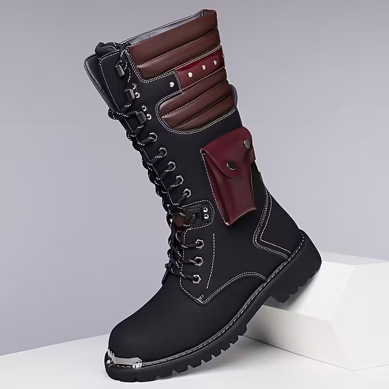 Fashion Trend High Top Riding Boots With Pockets