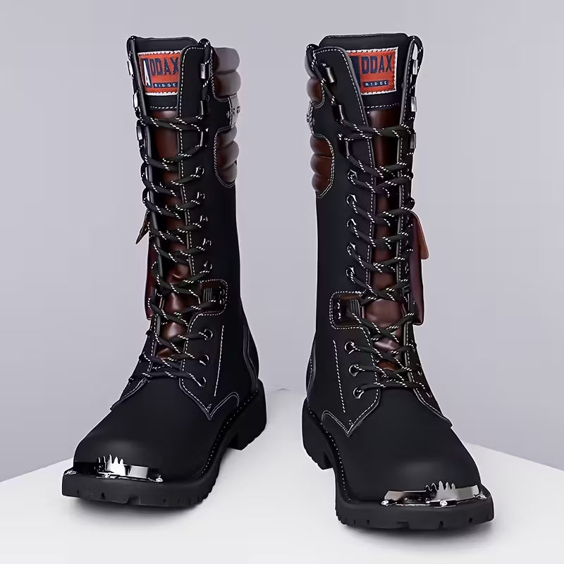 Fashion Trend High Top Riding Boots With Pockets