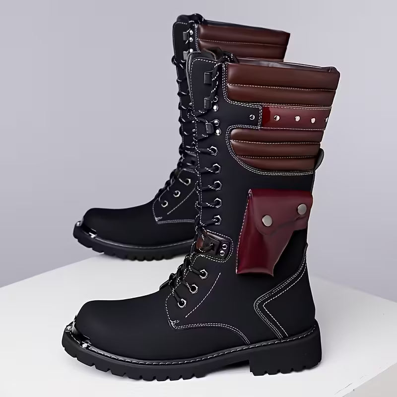 Fashion Trend High Top Riding Boots With Pockets
