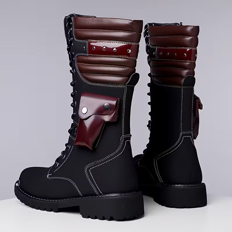 Fashion Trend High Top Riding Boots With Pockets