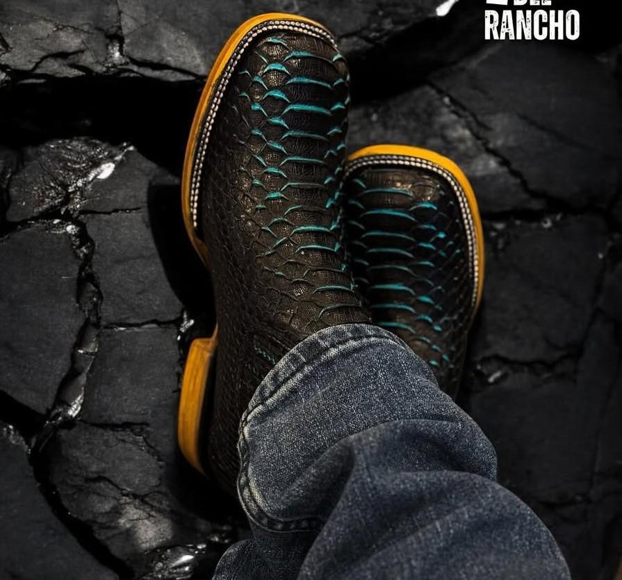 Blue Matte Crocodile Boots（⏰Limited stock available – no restock once sold out!）